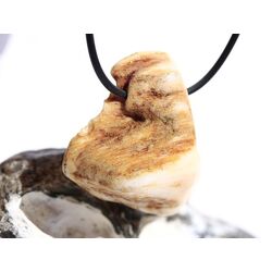 Opalholz / Holzopal / versteinertes Holz opalisiert XXL Trommelstein gebohrt - Sonderqualitt - ca. 4 cm x 4 cm x 1,5 cm