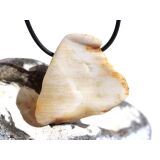 Opalholz / Holzopal / versteinertes Holz opalisiert XXL Trommelstein gebohrt - Sonderqualität - ca. 4 cm x 4 cm x 1,5 cm