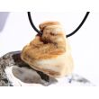 Opalholz / Holzopal / versteinertes Holz opalisiert XXL Trommelstein gebohrt - Sonderqualität - ca. 4 cm x 4 cm x 1,5 cm