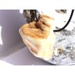 Opalholz / Holzopal / versteinertes Holz opalisiert XXL Trommelstein gebohrt - Sonderqualität - ca. 4 cm x 4 cm x 1,5 cm