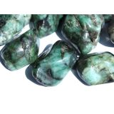 Smaragd XL Trommelsteine / Handschmeichler (Beryll) - Rarität - schöne Qualität - ca. 3,2 - 3,8 cm / ca. 25-28 g/St