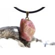Turmalin rosa (Rubellit) Trommelstein Anhänger goldfarbene Öse Schmuckdose - Rarität - ca. 2,6 cm x 1,4 cm x 0,7 cm