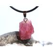 Turmalin rosa-pink (Rubellit) Kristall Anhänger Silberöse Schmuckdose - Rarität - AA-Sonderqualität - ca. 2,6 cm x 1,4 cm x 0,8 cm