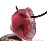Turmalin rosa (Rubellit) Kristallquerschnitt / Schmuckstein gebohrt - Rarität - AA-Sonderqualität - Handarbeit - ca. 2,8 cm x 2,5 cm x 1 cm