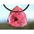 Turmalin rosa (Rubellit) Kristallquerschnitt / Schmuckstein gebohrt - Rarität - AA-Sonderqualität - Handarbeit - ca. 2,8 cm x 2,5 cm x 1 cm
