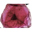 Turmalin rosa (Rubellit) Kristallquerschnitt / Schmuckstein gebohrt - Rarität - AA-Sonderqualität - Handarbeit - ca. 2,8 cm x 2,5 cm x 1 cm