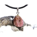 Turmalin rosa (Rubellit) Trommelstein Anhänger Öse Schmuckdose - Rarität - ca. 2,3 cm x 1,2 cm x 0,8 cm