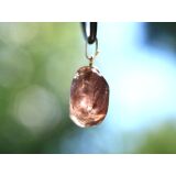 Turmalin rosa (Rubellit) Trommelstein Anhänger Öse Schmuckdose - Rarität - Sonderqualität - ca. 2,3 cm x 1,2 cm x 1 cm