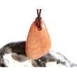 Aprikosencalcit (Calcit apricot) Schmuckstein gebohrt - ca. 3,1 cm x 1,9 cm x 1,3 cm