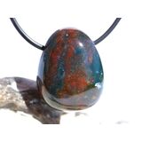 Heliotrop Trommelstein gebohrt - Sonderqualit�t - ca. 2,7...