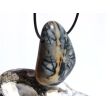 Picasso-Marmor XXL Trommelstein gebohrt - AA-Sonderqualität - ca. 4,7 cm x 3,2 cm x 1,4 cm