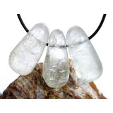 Calcit gr�n XL Trommelsteine gebohrt - Sonderqualit�t -...