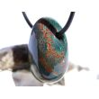 Heliotrop Trommelstein gebohrt - AA-Sonderqualität - ca. 2,6 cm x 2 cm x 1,4 cm
