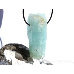 Aquamarin natur (Beryll) XXXL Kristallstab / Rohsteinform gebohrt - Sonderqualitt - Raritt - ca. 6,3 cm x 2,5 cm x 2,4 cm