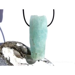 Aquamarin natur (Beryll) XXXL Kristallstab / Rohsteinform gebohrt - Sonderqualitt - Raritt - ca. 6,3 cm x 2,5 cm x 2,4 cm