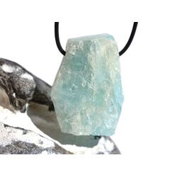 Aquamarin (Beryll) XXL Schmuckstein / Rohsteinform gebohrt - Sonderqualitt - Raritt - Handarbeit - ca. 4,4 cm x 2,3 cm x 1,9 cm (GKS)