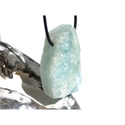 Aquamarin (Beryll) XXL Schmuckstein / Rohsteinform gebohrt - Sonderqualitt - Raritt - Handarbeit - ca. 4,4 cm x 2,3 cm x 1,9 cm (GKS)