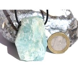 Aquamarin (Beryll) XXL Schmuckstein / Rohsteinform gebohrt - Sonderqualitt - Raritt - Handarbeit - ca. 4,4 cm x 2,3 cm x 1,9 cm (GKS)