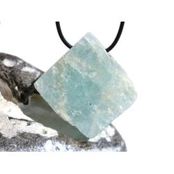 Aquamarin (Beryll) XXL Schmuckstein / Rohsteinform gebohrt - Sonderqualitt - Raritt - Handarbeit - ca. 4,9 cm x 4,7 cm x 1,6 cm (GKS)