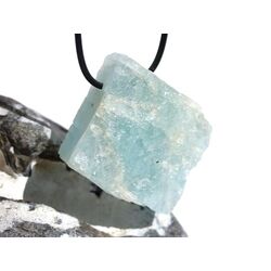 Aquamarin (Beryll) XXL Schmuckstein / Rohsteinform gebohrt - Sonderqualitt - Raritt - Handarbeit - ca. 4,9 cm x 4,7 cm x 1,6 cm (GKS)