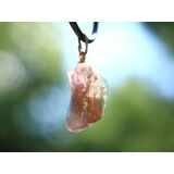Turmalin polychrom rosa-blau (Rubellit-Indigolith) Trommelstein Anhänger Öse Schmuckdose - Rarität - schöne Qualität - ca. 2,8 cm x 1,1 cm x 1,1 cm