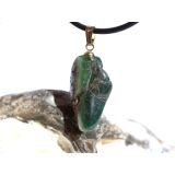 Turmalin blaugrün (Indigolith) Trommelstein Anhänger Öse Schmuckdose - Rarität - ca. 3,1 cm x 1,3 cm x 0,7 cm