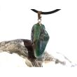 Turmalin blaugrün (Indigolith) Trommelstein Anhänger Öse Schmuckdose - Rarität - ca. 3,1 cm x 1,3 cm x 0,7 cm