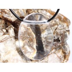 Bergkristall XXL Schmucksteine / Scheibensteine gebohrt - AA-Sonderqualit�t - ca. 4 cm x 3 cm x 0,9 cm