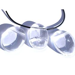 Bergkristall XXL Schmucksteine / Scheibensteine gebohrt - AA-Sonderqualit�t - ca. 4 cm x 3 cm x 0,9 cm