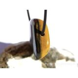 Tigereisen Trommelstein / Scheibenstein gebohrt - Sonderqualität - ca. 2,7 cm x 2,2 cm x 1 cm