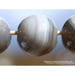 Achat grau (Botswana) Kugel gebohrt - ca. 25 mm - Sonderqualitt -