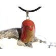Poppy-Jaspis natur Trommelstein Anhänger Silberöse Schmuckdose - Sonderqualität - ca. 3,1 cm x 1,4 cm x 1 cm
