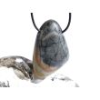 Picasso-Marmor XXXL Trommelstein gebohrt - AA-Sonderqualität - ca. 5,1 cm x 3,3 cm x 1,5 cm
