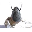 Picasso-Marmor XXXL Trommelstein gebohrt - AA-Sonderqualität - ca. 5,1 cm x 3,3 cm x 1,5 cm