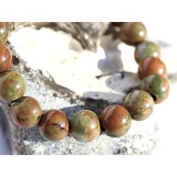 Rhyolith Armband / Kugelarmband - Kugeln 10 mm - ca. 19 cm - Sonderqualit�t -