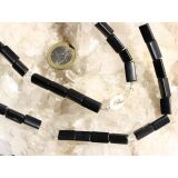 Onyx Bergkristall Halskette / Edelsteinkette 97 cm lang - Schmuckteine - 925iger Silberverschluss