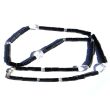 Onyx Bergkristall Halskette / Edelsteinkette 97 cm lang - Schmuckteine - 925iger Silberverschluss