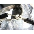 Onyx Bergkristall Halskette / Edelsteinkette 97 cm lang - Schmuckteine - 925iger Silberverschluss