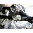 Onyx Bergkristall Halskette / Edelsteinkette 97 cm lang - Schmuckteine - 925iger Silberverschluss