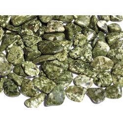 Schneeflockenepidot (Epidot-Feldspat) Trommelsteine mini (S) - Sonderqualitt - ca. 1 - 3 cm / ca. 50 g