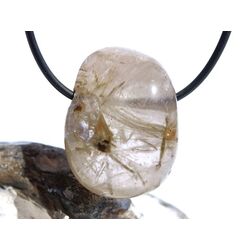 Epidotquarz Trommelstein gebohrt - Sonderqualit�t -...