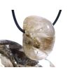 Epidotquarz Trommelstein gebohrt - Sonderqualität - Rarität - ca. 3,2 cm x 2,4 cm x 2 cm