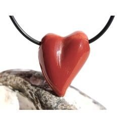 Mookait Swing Herz Schmuckstein gebohrt - Sonderqualitt - ca. 2,9 cm x 2,3 cm x 1,2 cm