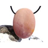 Mookait XXL Schmuckstein Cabochon / Scheibenstein gebohrt - Sonderqualität - ca. 4,1 cm x 3 cm x 0,9 cm