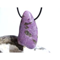 Stichtit mit Serpentin XXL Trommelstein gebohrt - Sonderqualität - ca. 4,8 cm x 2,6 cm x 1,7 cm