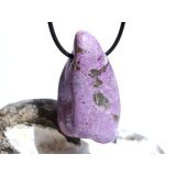 Stichtit mit Serpentin XXL Trommelstein gebohrt - Sonderqualität - ca. 4,8 cm x 2,6 cm x 1,7 cm