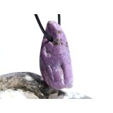 Stichtit mit Serpentin XXL Trommelstein gebohrt - Sonderqualität - ca. 4,8 cm x 2,6 cm x 1,7 cm