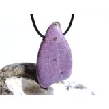 Stichtit mit Serpentin XXL Trommelstein gebohrt - Sonderqualität - ca. 4,8 cm x 2,6 cm x 1,7 cm
