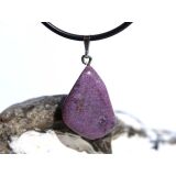 Stichtit Trommelstein Anhänger Öse - ca. 3,1 cm x 1,5 cm x 0,8 cm - Sonderpreis wg. Makel -