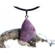 Stichtit Trommelstein Anhänger Öse - ca. 3,1 cm x 1,5 cm x 0,8 cm - Sonderpreis wg. Makel -